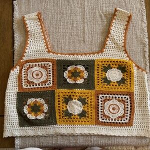 Crochet Patchwork Tank Top